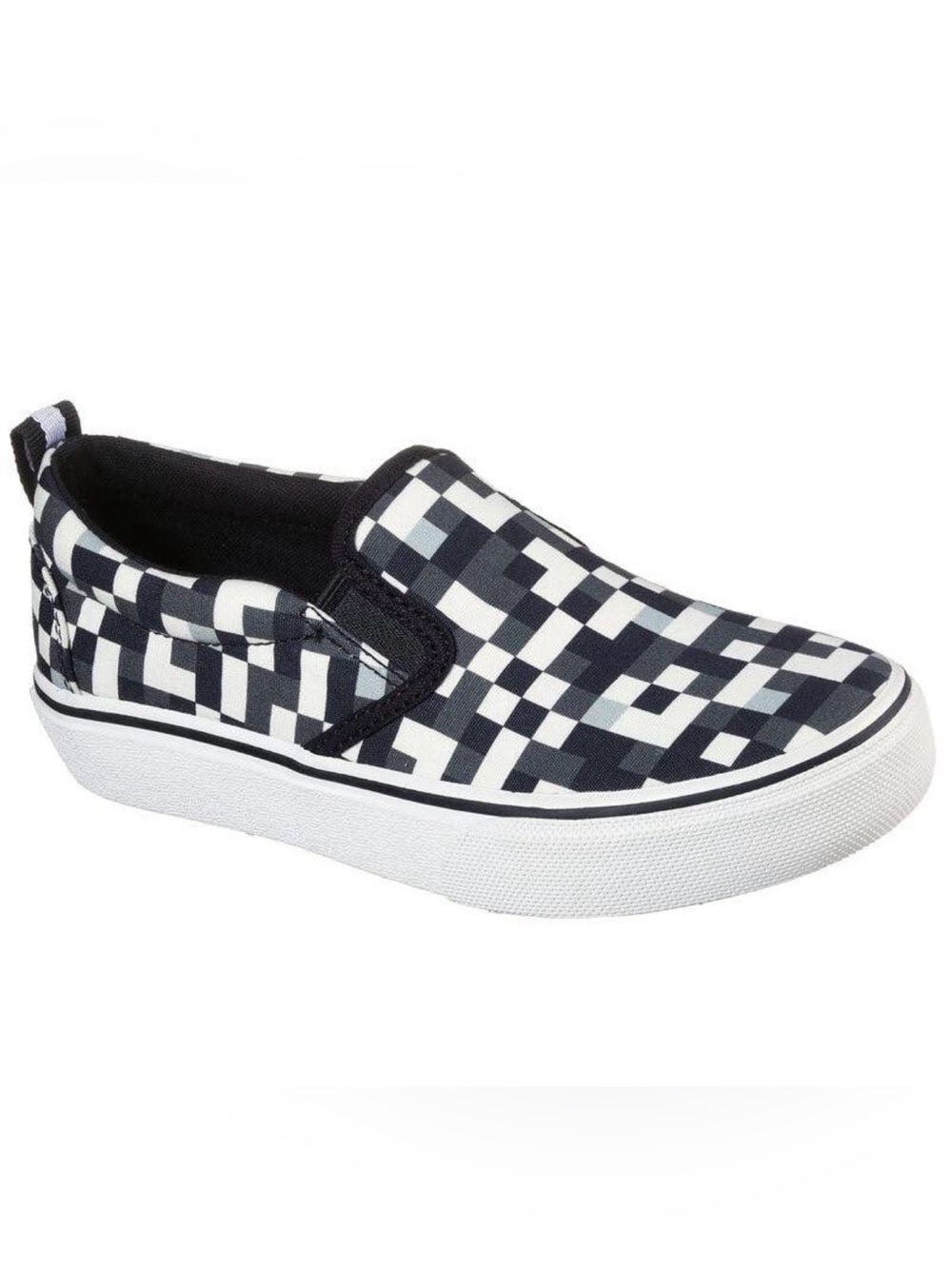 Skechers Street Fame Mega-Craft Pixel Checkered Shoes Toddler Size 8